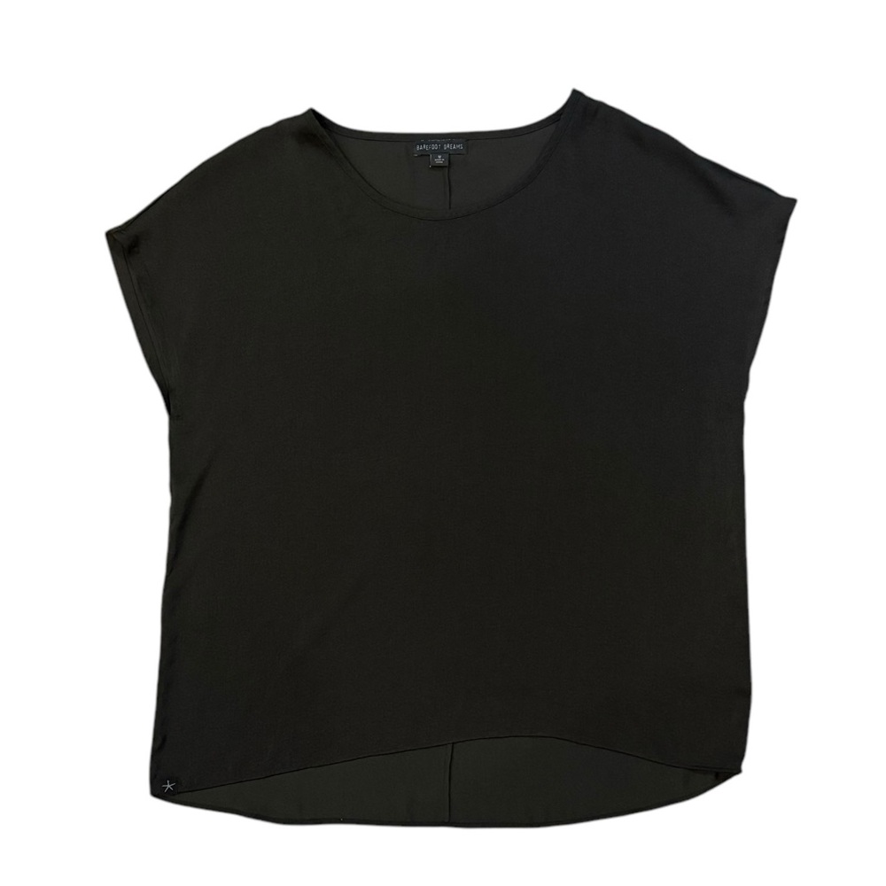 Barefoot Dreams Black Dolman Sleeve Classy Flowy Blouse Womens Size Medium - Picture 3 of 8